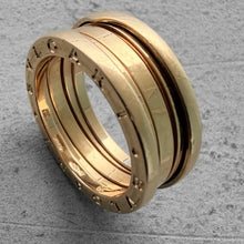 Load image into Gallery viewer, Bvlgari zero 1 B.zero1 Gold Ring 3 Band– 18k Rose 12.4 Grams Size 8.75 / 59

