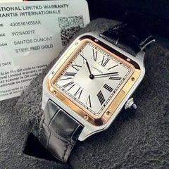 Cartier 4305 Santos Dumont W2SA0017 Two Tone 18k rose Gold Box Papers