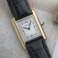Cartier Must De Cartier Tank 66001 - Stunning dial layout!