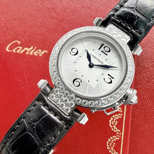 Load image into Gallery viewer, Cartier Pasha 18k White gold 2813 - Factory Diamond set
