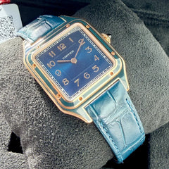 Cartier Santos Dumont 18k Solid Rose Gold WGSA0098 4454 - Blue