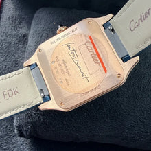 Load image into Gallery viewer, Cartier Santos Dumont 18k Solid Rose Gold WGSA0098 4454 - Blue
