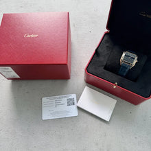 Load image into Gallery viewer, Cartier Santos Dumont 18k Solid Rose Gold WGSA0098 4454 - Blue
