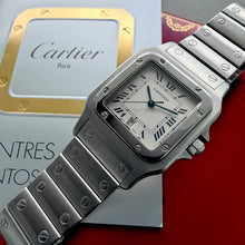 Load image into Gallery viewer, Cartier Santos Galbée 987901 Stainless Steel Box booklets - Serviced!
