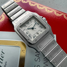 Load image into Gallery viewer, Cartier Santos Galbée 987901 Stainless Steel Box booklets - Serviced!

