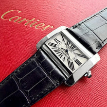 Load image into Gallery viewer, Cartier Tank Divan Stainless Steel - Box Papers Serviced + Extra strap
