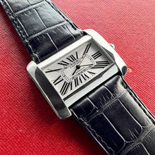 Load image into Gallery viewer, Cartier Tank Divan Stainless Steel - Box Papers Serviced + Extra strap
