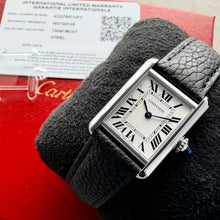 Load image into Gallery viewer, Cartier Tank Must Small WSTA0135 4322 Stainless Steel - Box Papers
