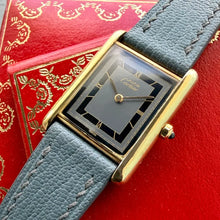 Load image into Gallery viewer, Cartier Tank Must Vermeil - 59005 - Box Papers - Grey and Black Art Deco Dial
