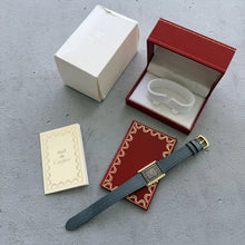 Load image into Gallery viewer, Cartier Tank Must Vermeil - 59005 - Box Papers - Grey and Black Art Deco Dial
