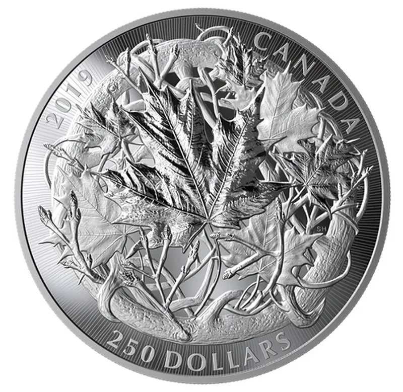 2020 The Canadian Maple Masters Collection5 coin set Canada $250 Kilo Silver Coin Mintage 250 sets