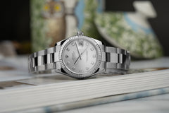 Stainless Steel Rolex Datejust Diamond Dial 178274