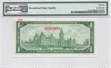 Load image into Gallery viewer, 1867 - 1967 $1 Bank of Canada SPECIMEN BC-45aS - PMG GEM UNC 66 EPQ
