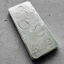 Load image into Gallery viewer, ERROR Vintage 20 oz .999 Silver Johnson Matthey Poured bar - F Serial Horizontal
