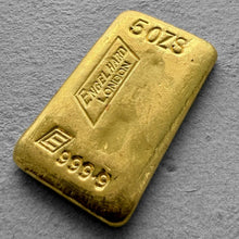 Load image into Gallery viewer, Engelhard 5 oz Gold Poured Bar .9999 5oz - Engelhard London
