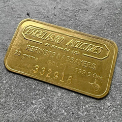 Engelhard Industries of Canada 20 Gram Gold Bar Struck .9999+