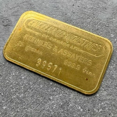 Engelhard Industries of Canada 25 Gram Gold Bar Struck .9999+