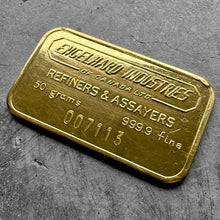 Load image into Gallery viewer, Engelhard Industries of Canada 50 Gram Gold Bar Struck .9999+
