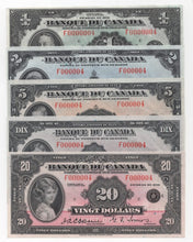Load image into Gallery viewer, Incredible Low Number 4 Set of 1935 Banknotes
