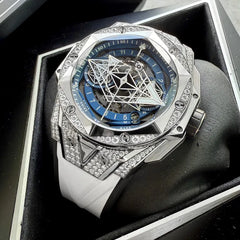 Hublot Big Bang Sang Bleu Diamond Set 418.NX.5107.RX.1604.MXM20 – Box / Papers