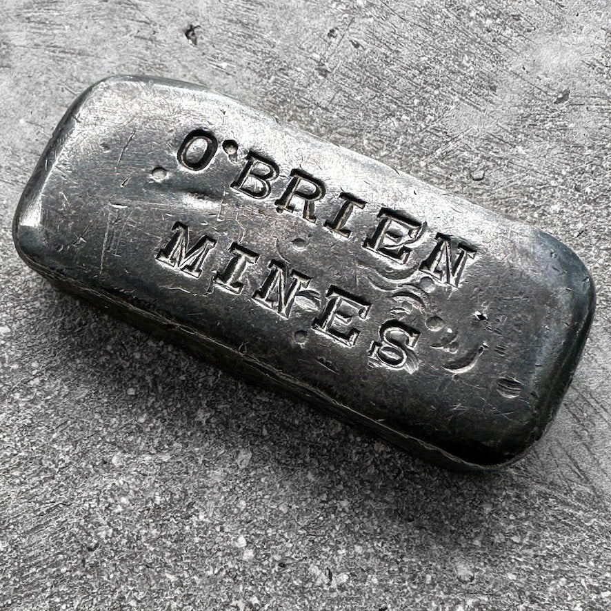 Vintage O’Brien Mines poured silver bars