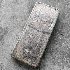 Vintage Johnson Matthey Mallory poured silver bar 32.15oz