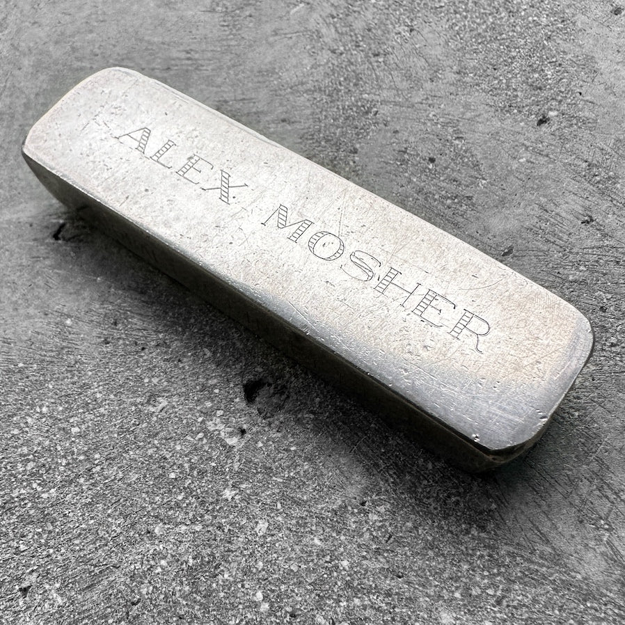 Rare Early Canadian Mining History - Cobalt Refinery Ltd Alex Mosher Silver Bar