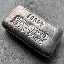 Load image into Gallery viewer, Vintage Engelhard 4oz Poured Silver Bar
