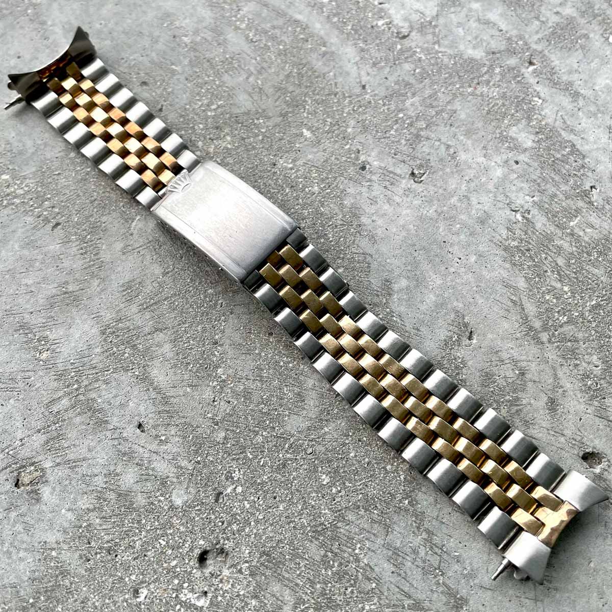 1968 Rolex Stainless Steel + Gold Jubilee link Bracelet Band 55 Endlink