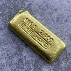 Vintage Engelhard 2oz .999 Gold Bar