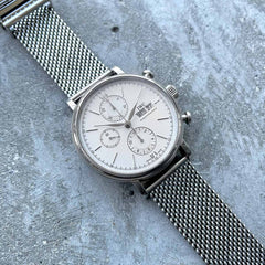 42mm IWC Portofino IW391028 Stainless Steel with Shark mesh bracelet
