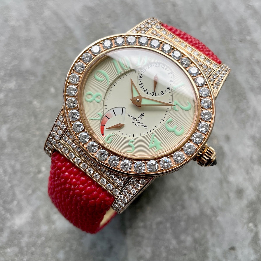 De Grisogono Instrumento Tondo gold Factory set diamond