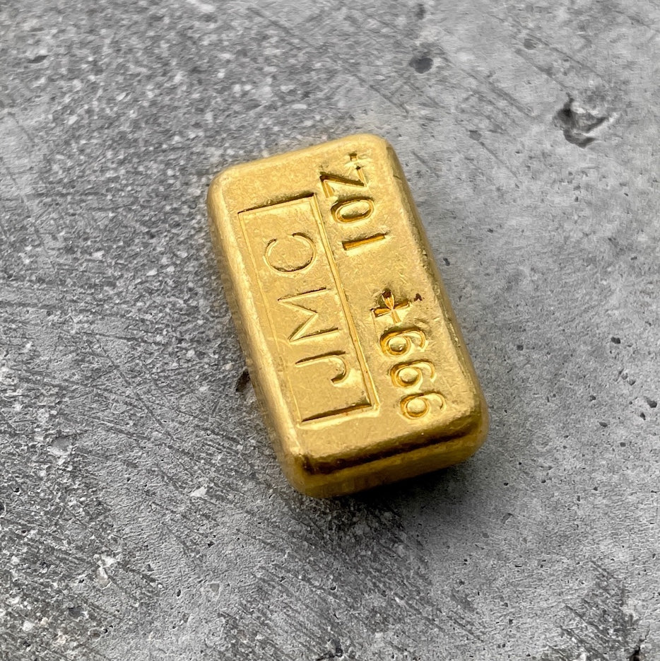 Johnson Matthey Company 1oz TGM Poured Bar .999 Fine – JMC