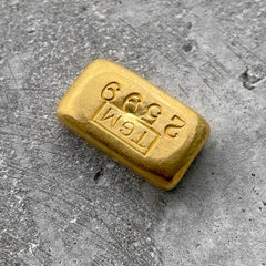 Johnson Matthey Company 1oz TGM Tuscon Gold Mining Poured Bar .999 Fine JMC