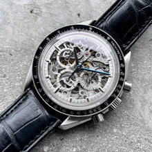 Load image into Gallery viewer, 1994 Omega Speedmaster Apollo XI 25TH Platinum Skeleton 3096.30 - 50 Pieces Made
