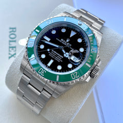 2021 Rolex Starbucks 126610LV Submariner Green Bezel