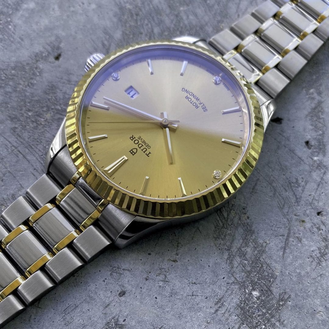 41mm Tudor Claire de Rose 12713 Two Tone 18K Yellow Gold - Diamond Dial