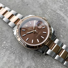 Load image into Gallery viewer, 2021 Rolex 41 mm Datejust 126331 Two Tone Chocolate Dial Rose Gold
