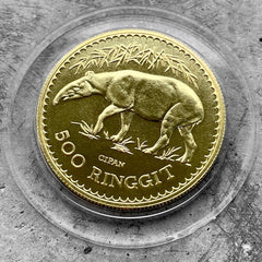 1976 Malaysia gold Malayan Tapir 500 Ringgit - Mintage 2894