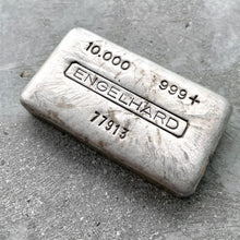 Load image into Gallery viewer, Engelhard 5 Digit 10oz .999 Silver Bar
