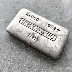 Engelhard 5 Digit 10oz .999 Silver Bar