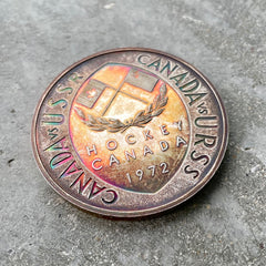 1972 Canada vs USSR Silver medal with incredible toning!