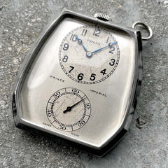 All Original Rolex Prince Imperial Pocket watch 9k White Gold - Reference 1586