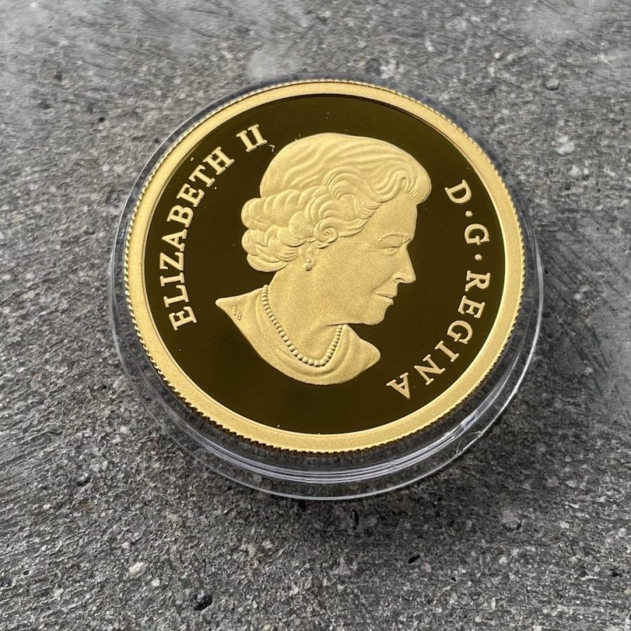 2018 Canada 1 oz .9999 Fine Gold Coin - High Relief Moon Mask