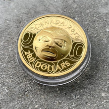 Load image into Gallery viewer, 2018 Canada 1 oz .9999 Fine Gold Coin - High Relief Moon Mask
