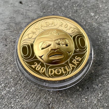 Load image into Gallery viewer, 2018 Canada 1 oz .9999 Fine Gold Coin - High Relief Moon Mask
