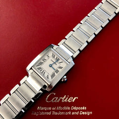 Lady's Cartier Tank Francaise in Stainless Steel