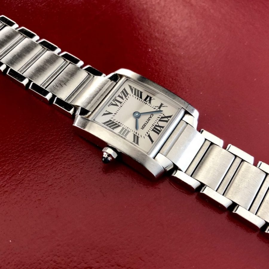 Lady's Cartier Tank Francaise in Stainless Steel
