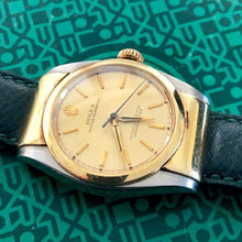 Load image into Gallery viewer, 1954 Rolex Bubble Back 6050 Hooded Lugs 18k - Rare in Two Tone
