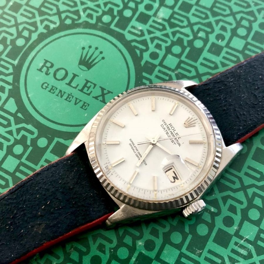 White Gold 1601 Rolex Datejust - Very Rare in 18k Solid White Gold